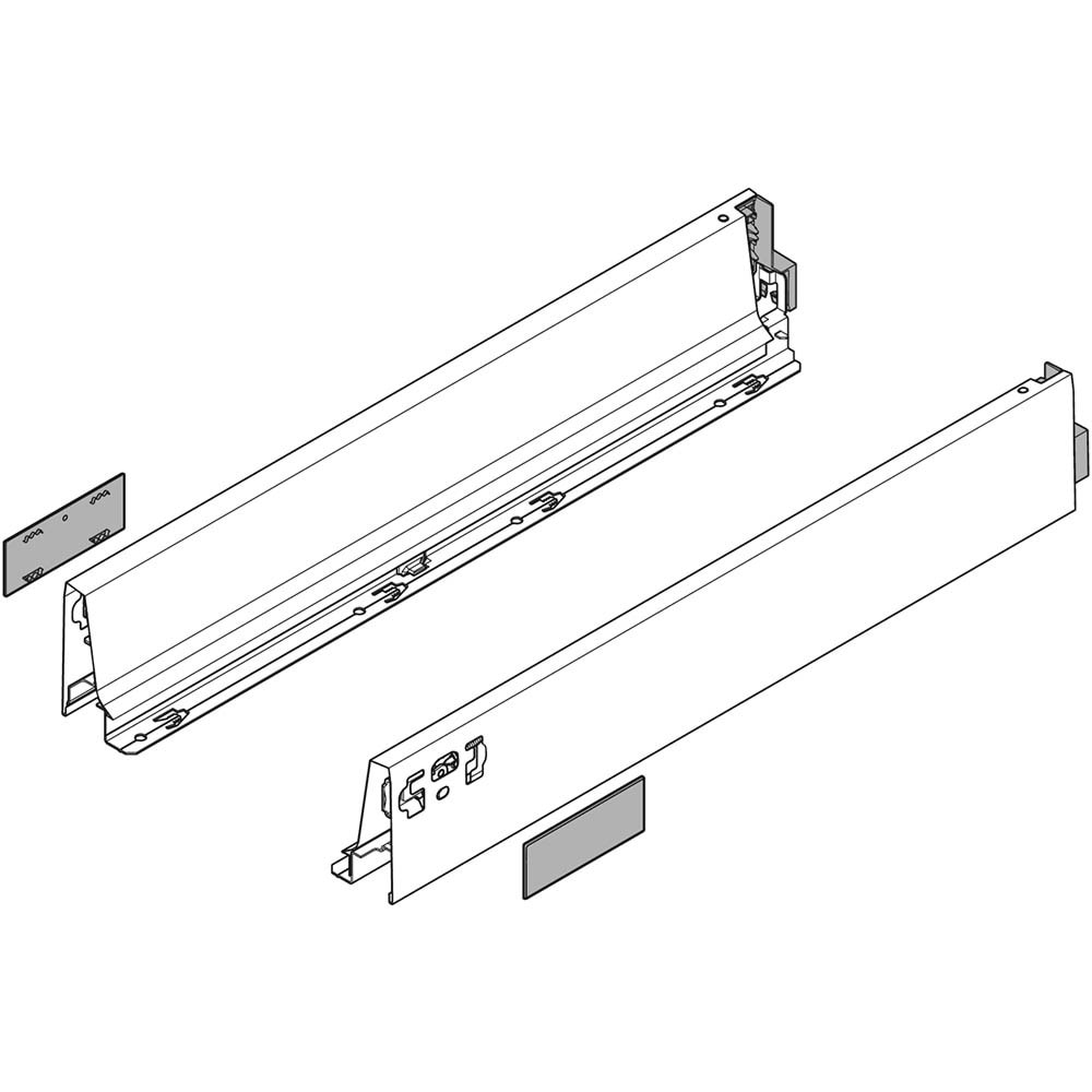 Blum 378M5502 TANDEMBOX Intivo/Antaro için Sağ-Sol Takım Beyaz 550 mm