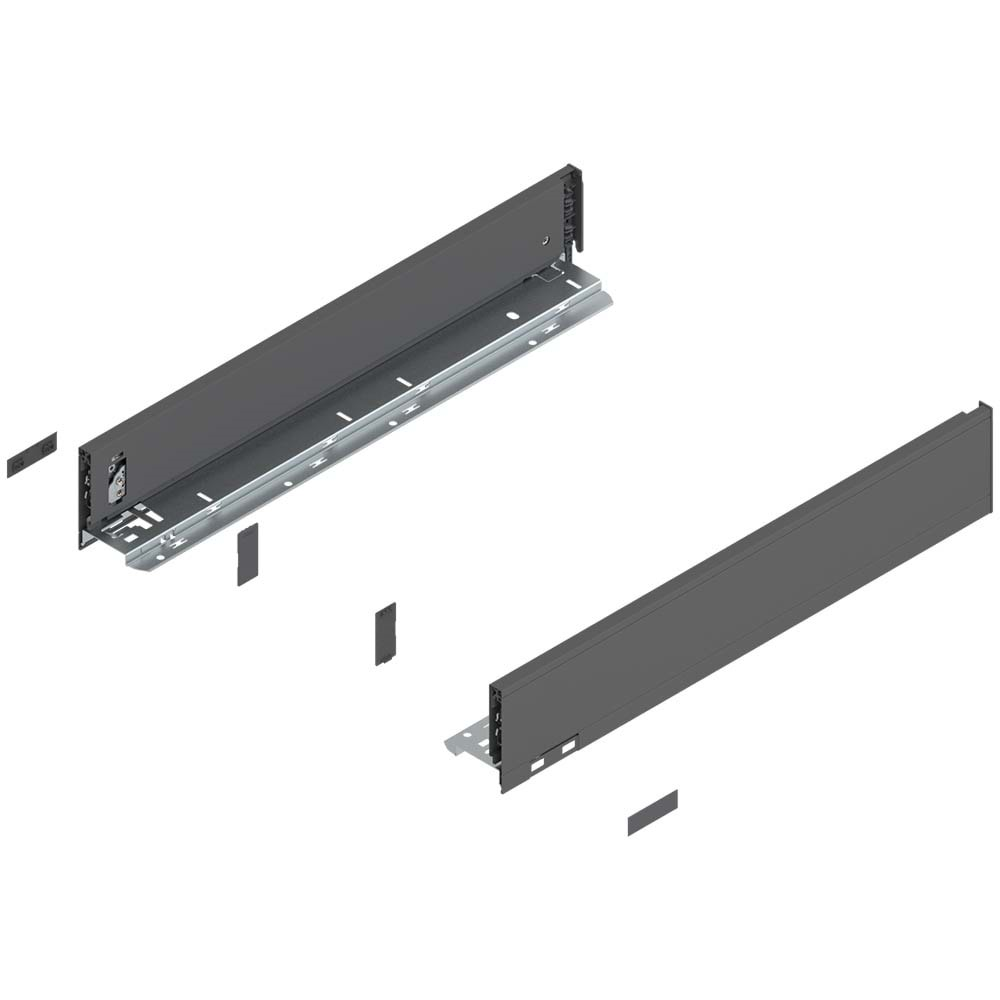 Blum 770M5002S LEGRABOX Pure Çekmece Yanı Takım Orion Gri Mat NL:500 mm