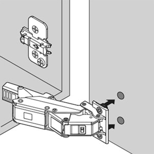 Blum 71B453T CLIP top BLUMOTION Frenli Tassız Menteşe 110° Siyah (İnce Kapak için)