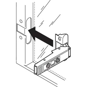 Blum 71T950AB Clip Top Düz Alüminyum Profil Menteşesi 95° (Fren Uyumlu) KALKTI