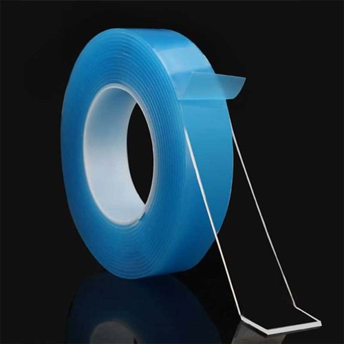 Çift Taraflı VHB 18 mm x 1,5 m Mavi 60 Kg Extra Guclu