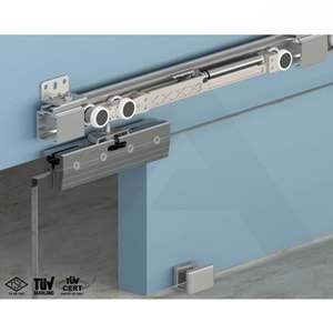 Albatur 120 Kg Tek Yön Frenli Senkronize Sürme Cam Kapı Sistemi 9951