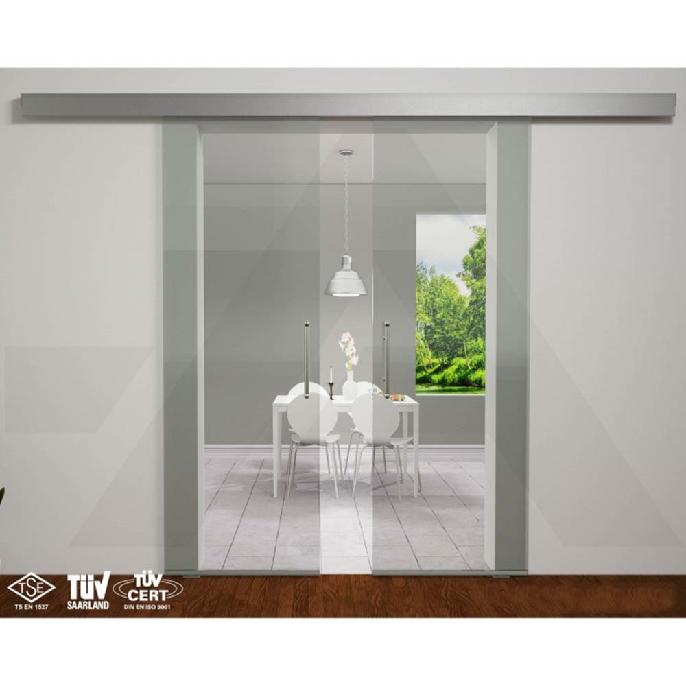 Albatur 120 Kg Çift Yön Frenli Senkronize Sürme Cam Kapı Sistemi