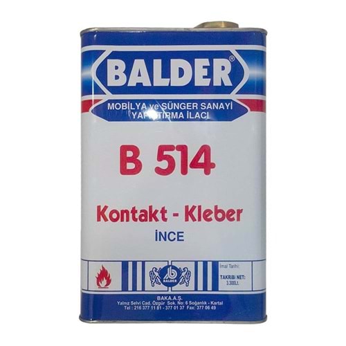 Balder B 514 İnce Yapıştırıcı Galon 3,3 L