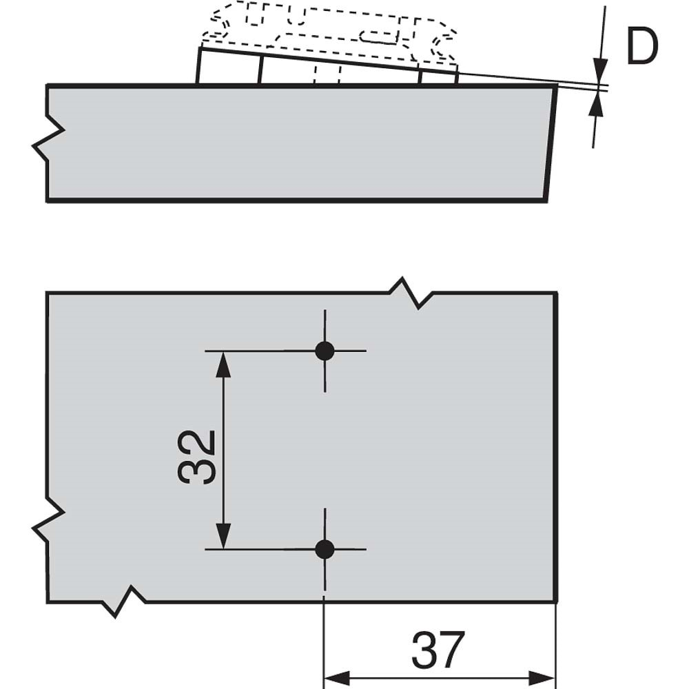 Blum 171A5010 Clip Menteşe Kama +5 Derece Kama Ucu 2,15 mm