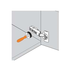 Blum 71B9550 CLIP top BLUMOTION Frenli Düz Kalın Profil Kapak Menteşesi 95°