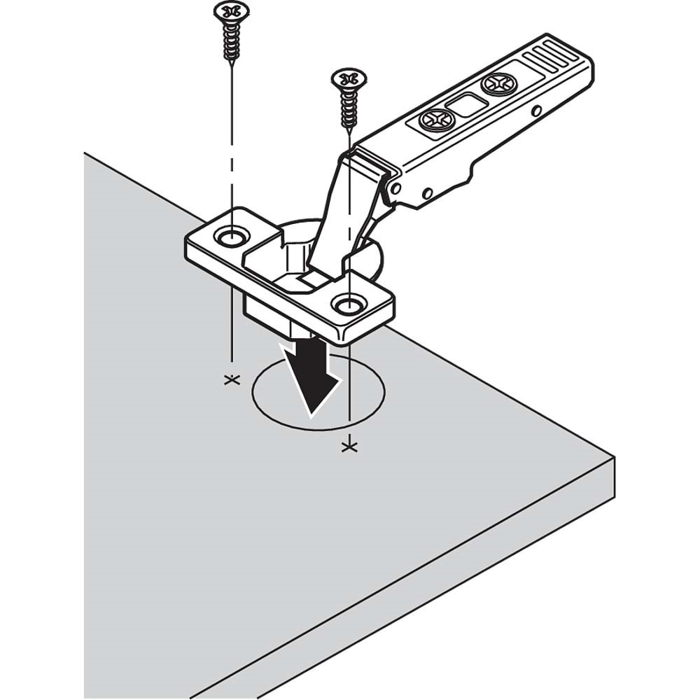Blum 71T9650 Clip Top Deve Kalın Kapak Menteşesi 95°
