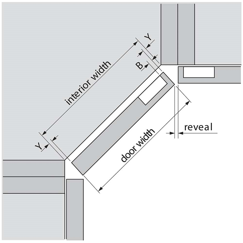 Blum 79T5550 CLIP top +45° II Binili Açılı Menteşe