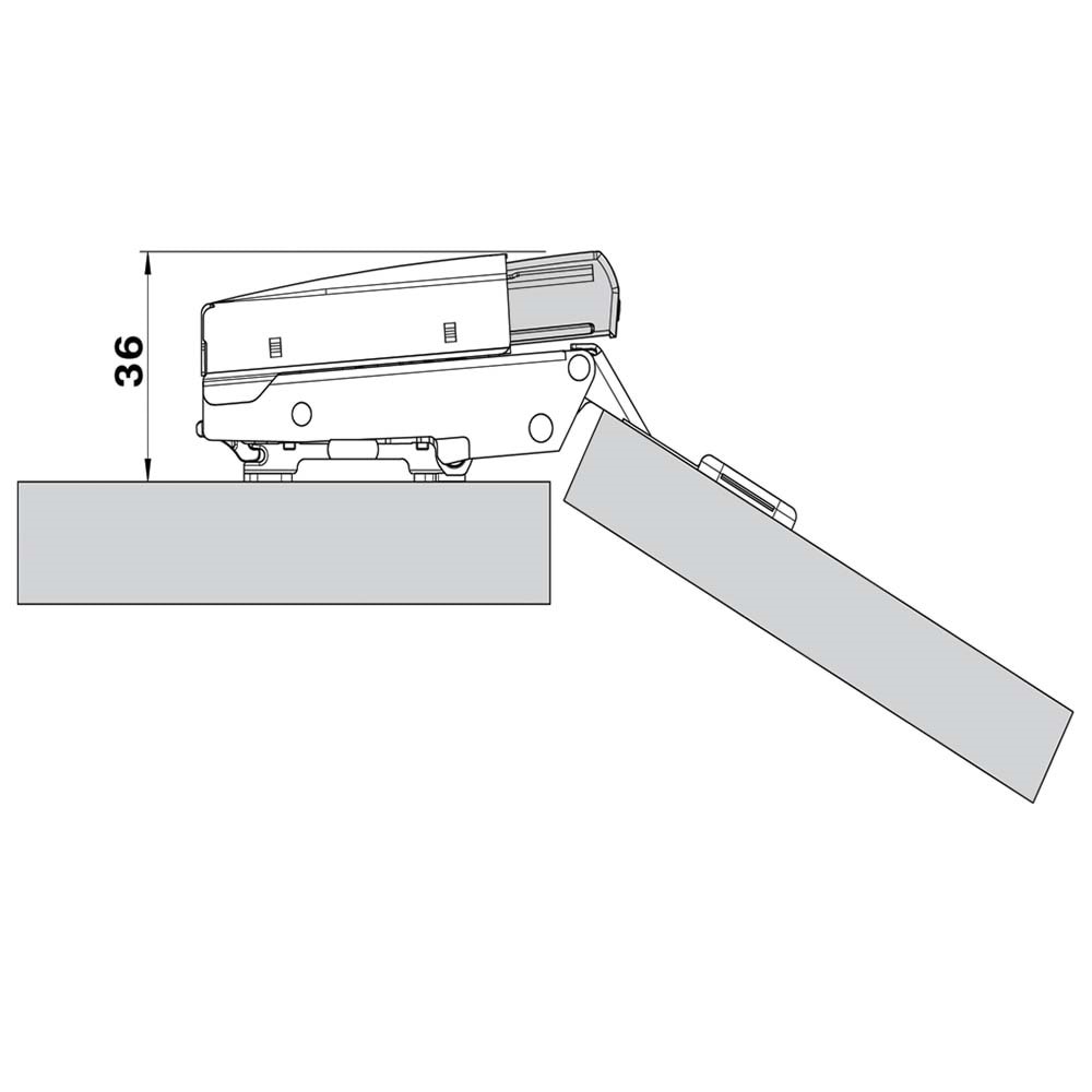 Blum 973A0500 BLUMOTION Düz Menteşe Üstü Fren