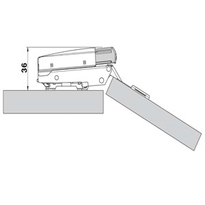 Blum 973A0500 BLUMOTION Düz Menteşe Üstü Fren