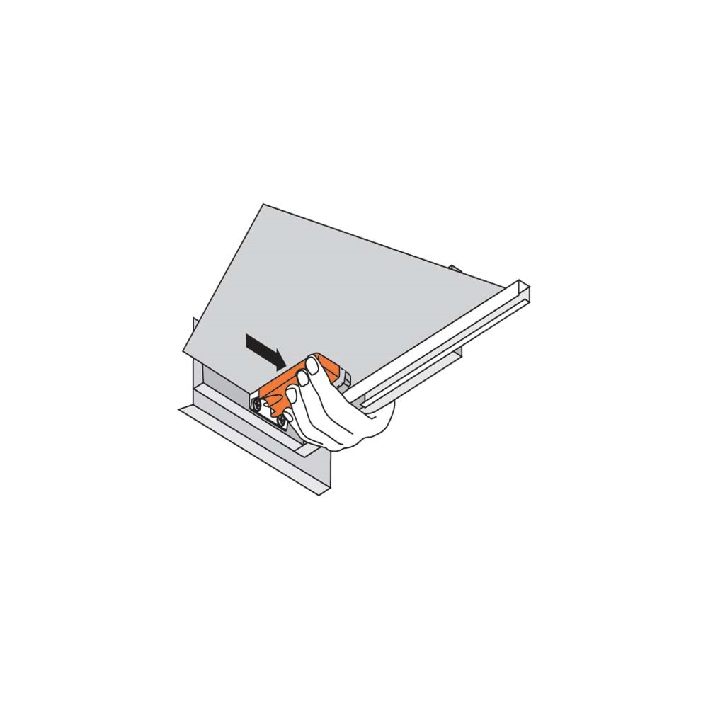 Blum T51.1700.04 TANDEM Ray Bağlantı Mandalı Sağ