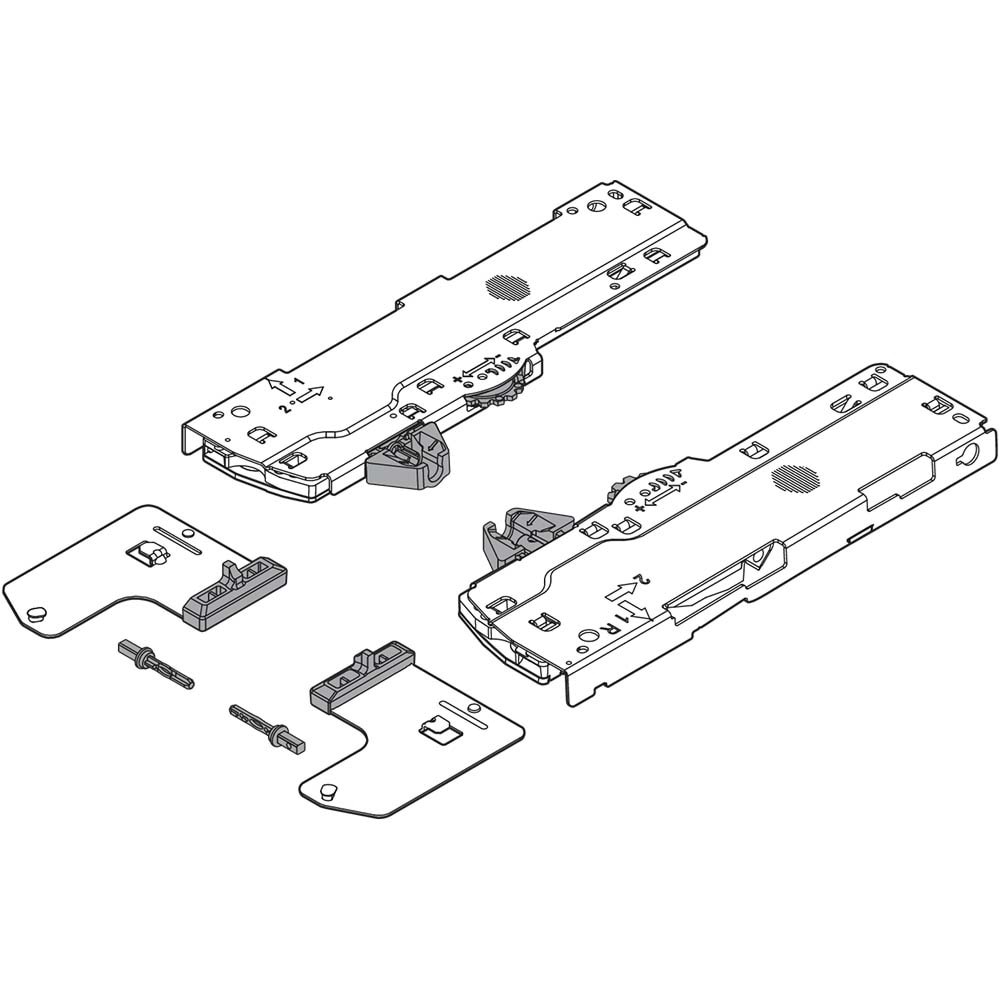 Blum TIP-ON BLUMOTION Ünitesi Tip L5 (NL350-650mm) Adaptörlü