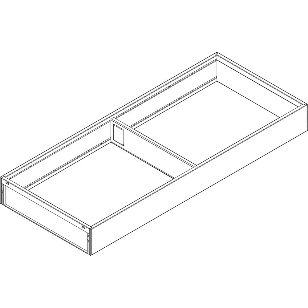 Blum AMBIA-LINE Bölme için LEGRABOX Çekmece Çelik 200x500 mm Orion Gri