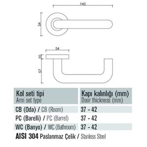 901 İ Saten Rozetli Yale (Dış) Kapı Kolu