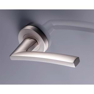 Doğanlar Rodos Zamak Saten Rozetli Oda Kapı Kolu M52