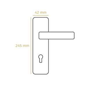Doğanlar Asos Zamak Aynalı Nikel Saten Wc Kapı Kolu