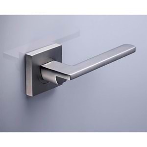 Doğanlar Pera Zamak Mat Siyah Rozetli Wc Kapı Kolu PKZ