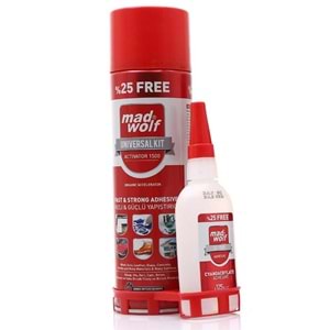 Madwolf Aktivatörlü Hızlı Yapıştırıcı Seti 125g/500ml