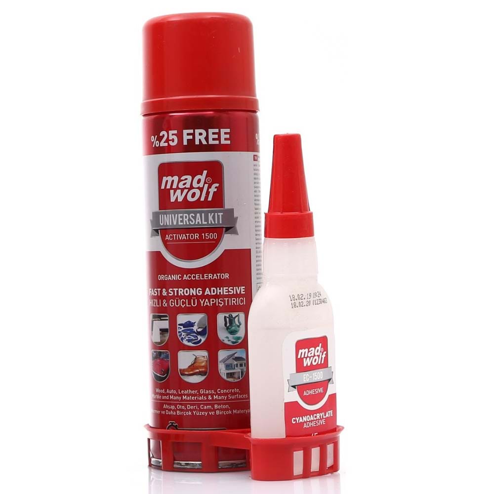 Madwolf Aktivatörlü Hızlı Yapıştırıcı Seti 65g/250ml