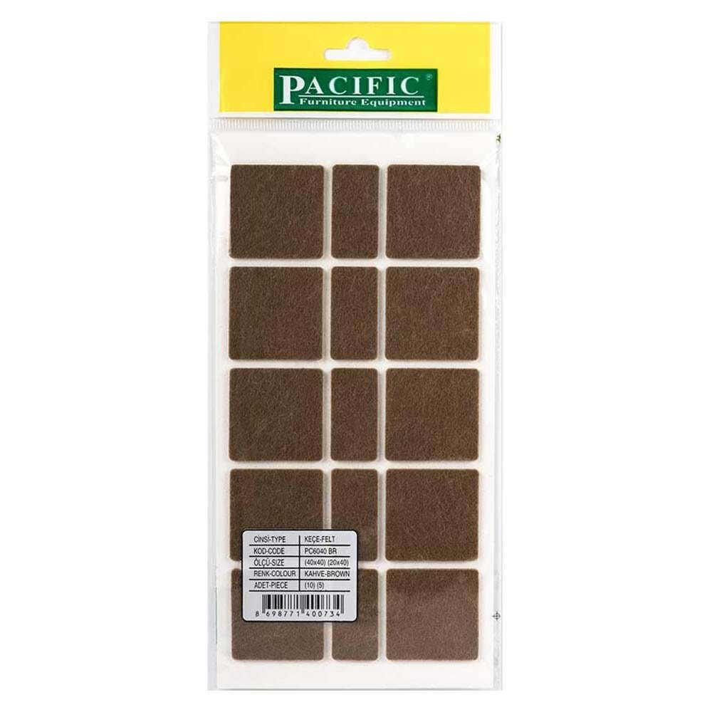 PC 6040 BR (40x40 mm) (20x40 mm) Kendinden Yapışkanlı Zemin Koruyucu Keçe Kahverengi