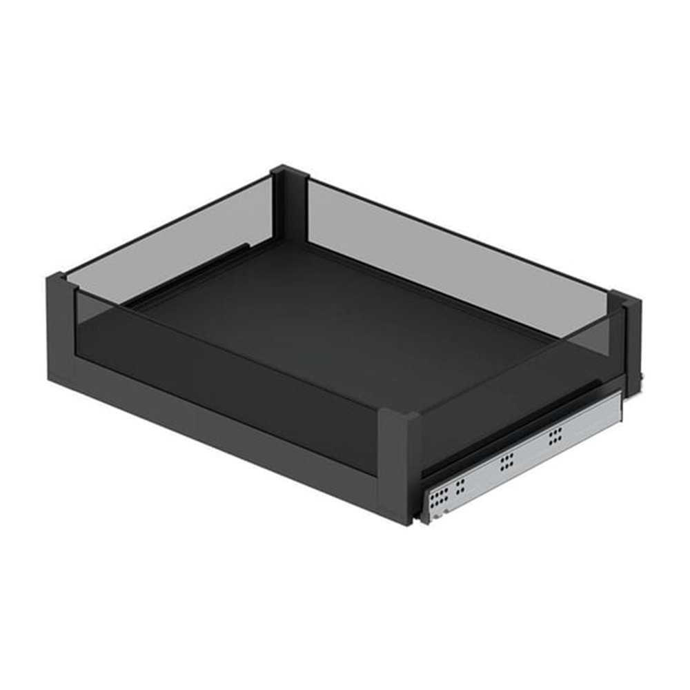 Bağımsız Çift Açılım Gizli Raylı Çekmece 60 cm (Fr.)-Premium Antrasit