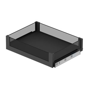 Bağımsız Çift Açılım Gizli Raylı Çekmece 60 cm (Fr.)-Premium Antrasit