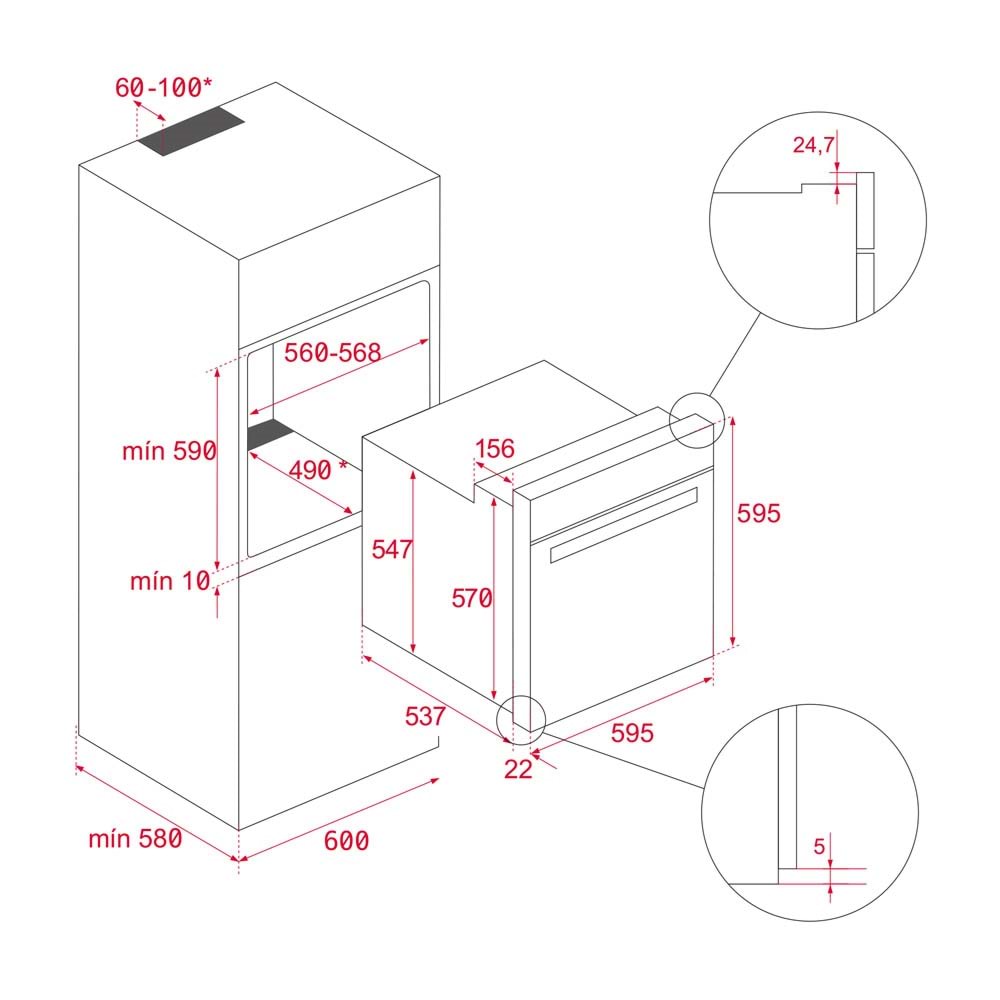Teka HLB 8600 BK Multifonksiyonel Ankastre Fırın Siyah