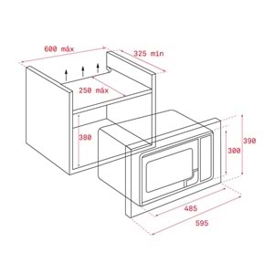 Teka MS 620 BIS Inox Dokunmatik Panel Ankastre Mikrodalga Fırın